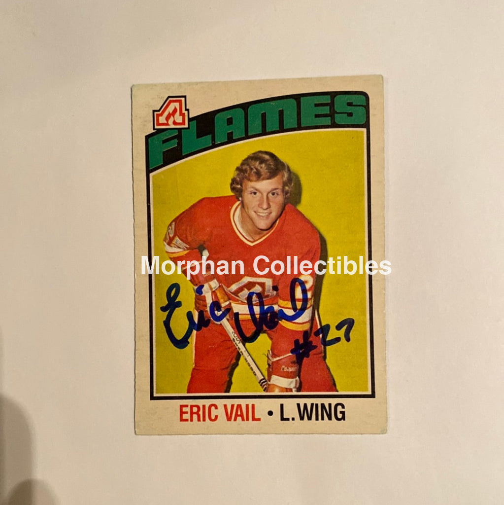 Eric Vail - Autographed Card 1976-77 Opc