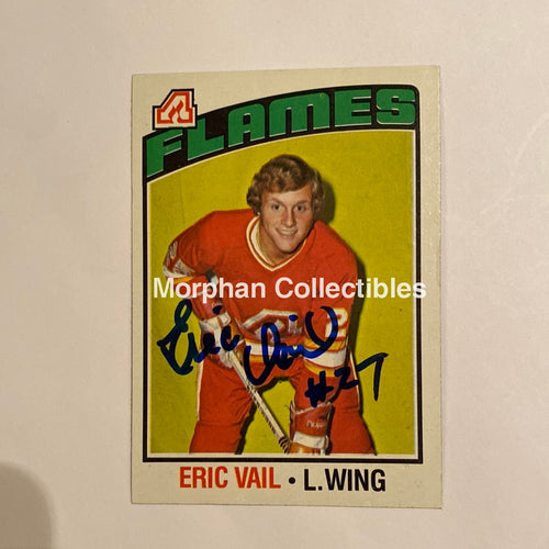 Eric Vail - Autographed Card 1976-77 Topps