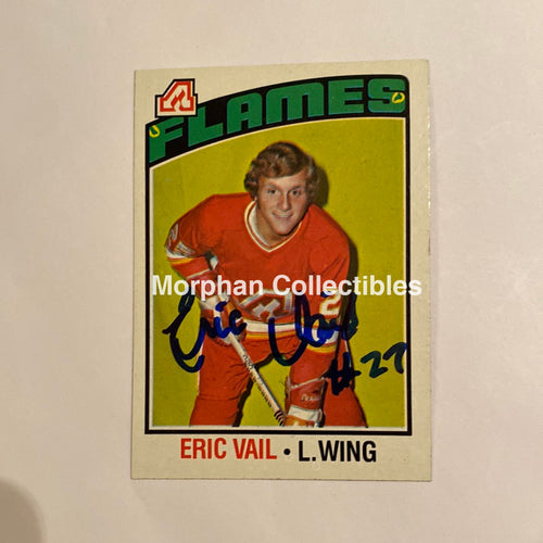 Eric Vail - Autographed Card 1976-77 Topps