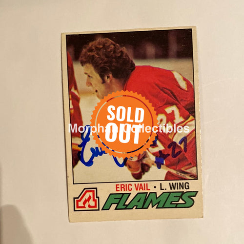 Eric Vail - Autographed Card 1977-78 Opc