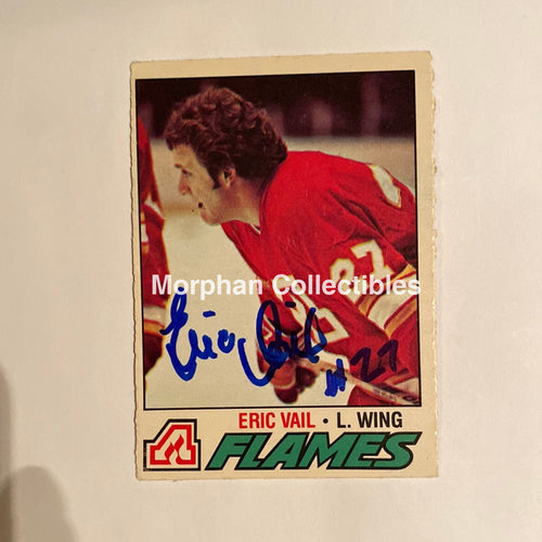Eric Vail - Autographed Card 1977-78 Opc