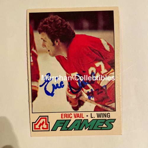 Eric Vail - Autographed Card 1977-78 Opc