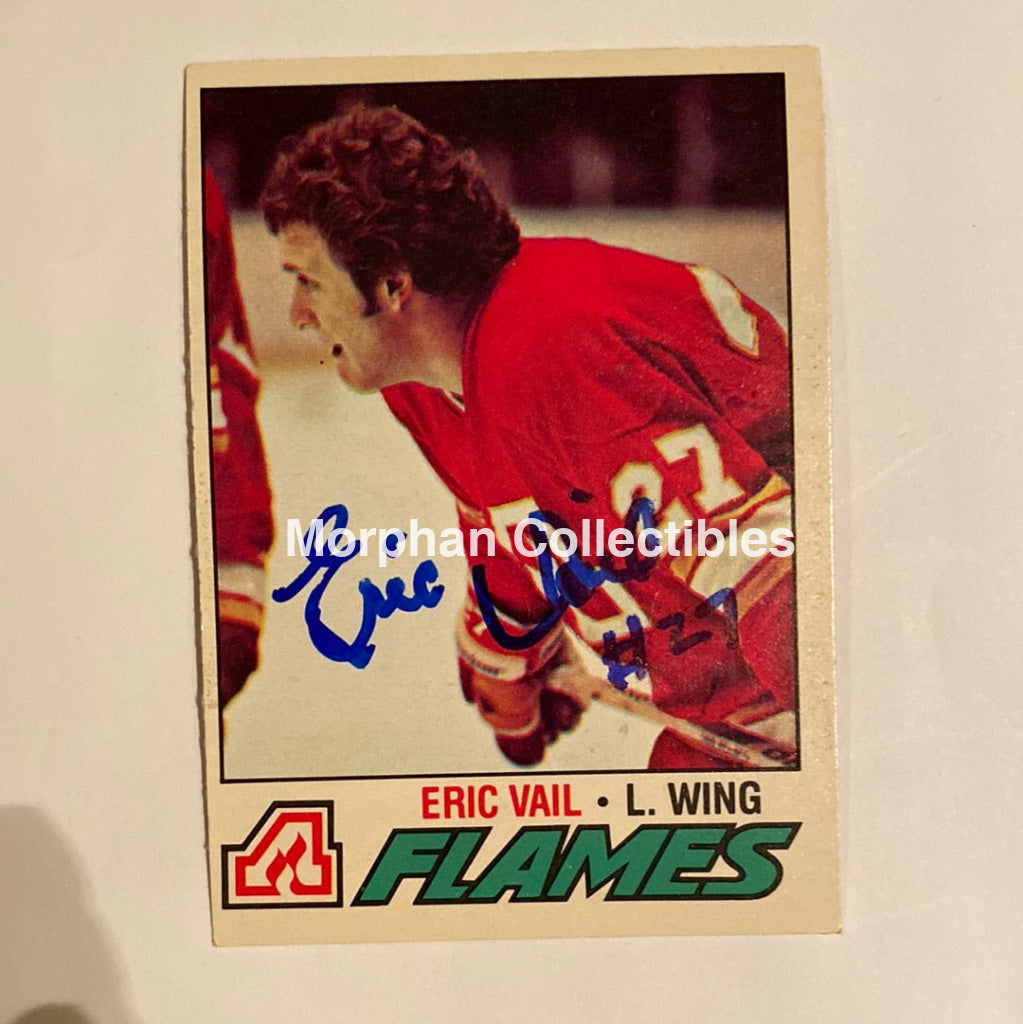 Eric Vail - Autographed Card 1977-78 Opc