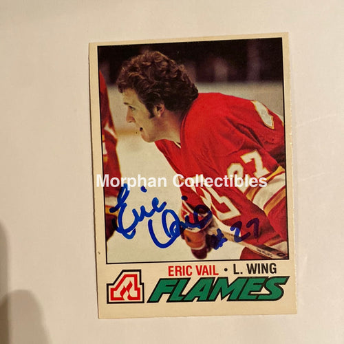 Eric Vail - Autographed Card 1977-78 Opc