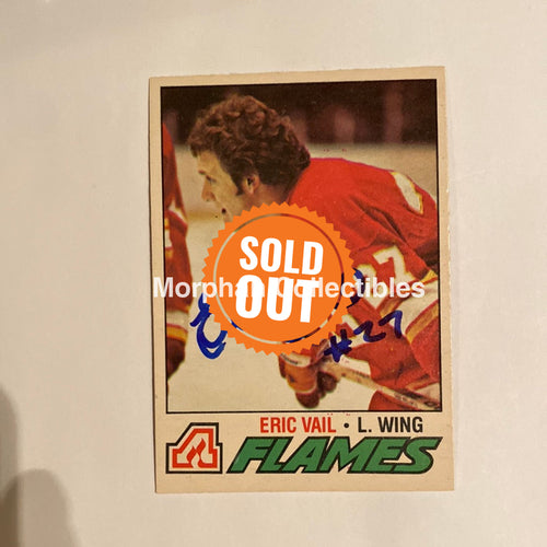Eric Vail - Autographed Card 1977-78 Opc
