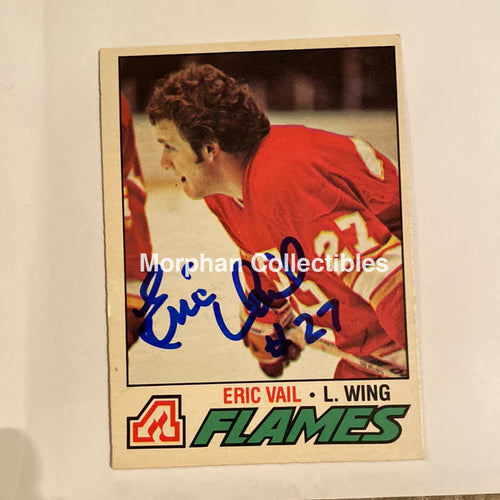 Eric Vail - Autographed Card 1977-78 Opc