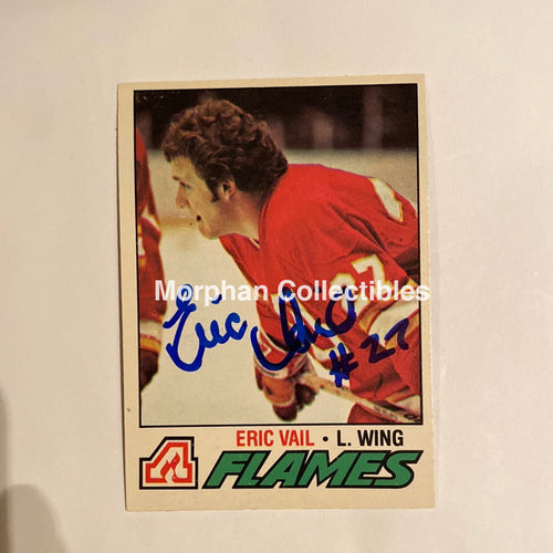 Eric Vail - Autographed Card 1977-78 Opc