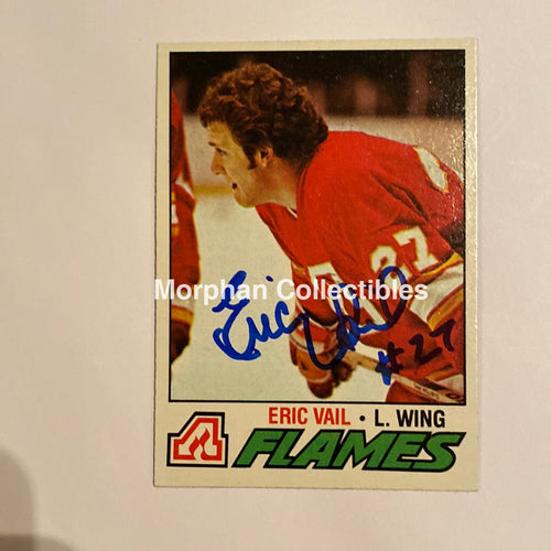 Eric Vail - Autographed Card 1977-78 Topps