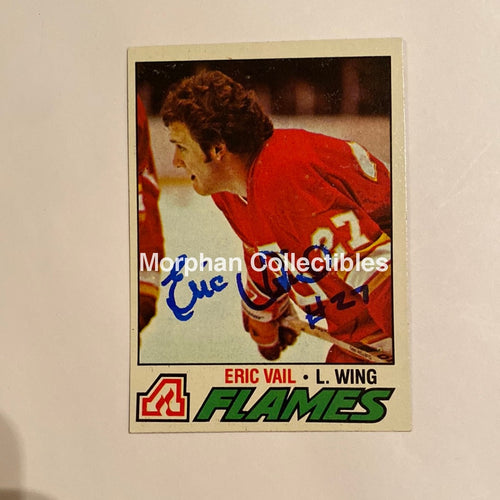 Eric Vail - Autographed Card 1977-78 Topps