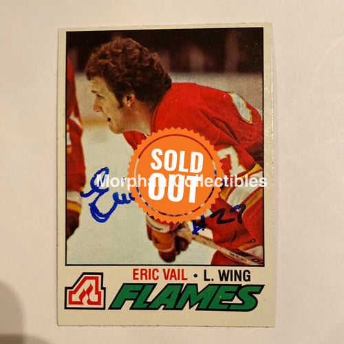 Eric Vail - Autographed Card 1977-78 Topps