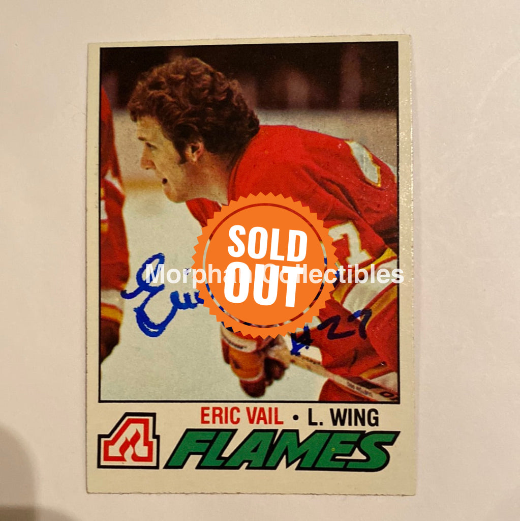 Eric Vail - Autographed Card 1977-78 Topps