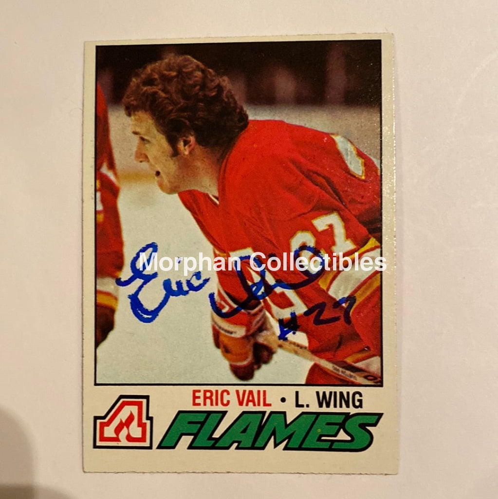 Eric Vail - Autographed Card 1977-78 Topps