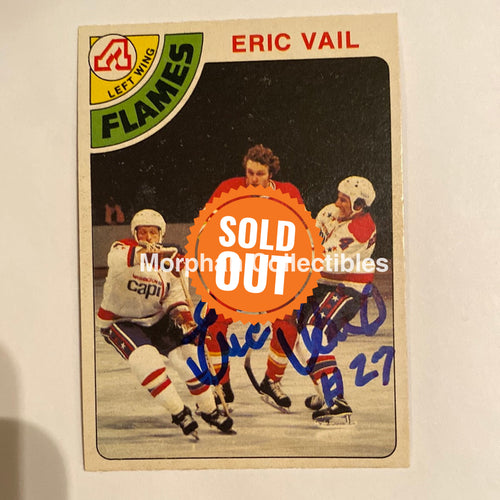 Eric Vail - Autographed Card 1978-79 Opc