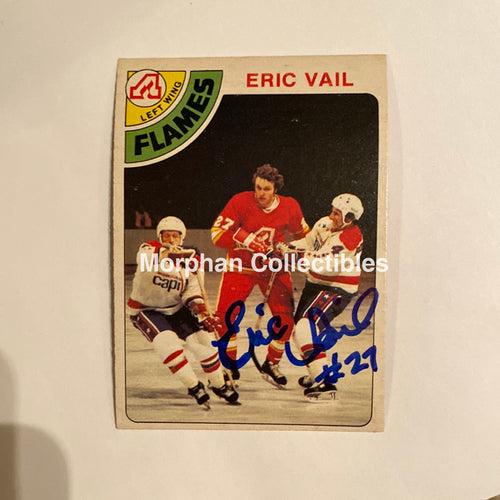 Eric Vail - Autographed Card 1978-79 Opc
