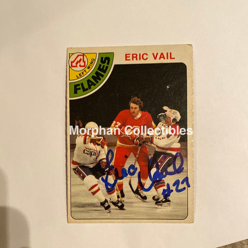 Eric Vail - Autographed Card 1978-79 Opc