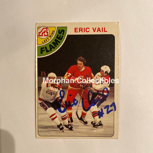 Eric Vail - Autographed Card 1978-79 Opc