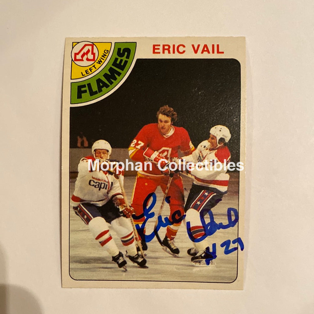 Eric Vail - Autographed Card 1978-79 Opc