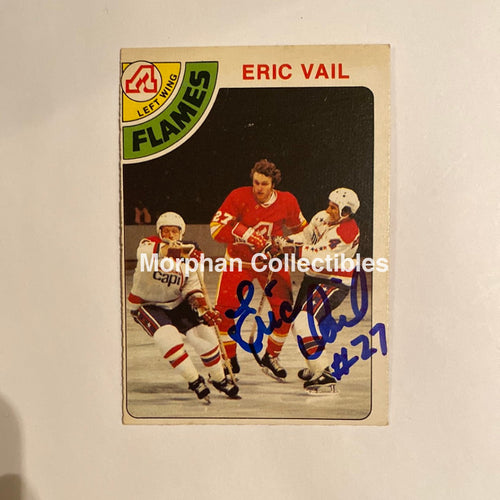 Eric Vail - Autographed Card 1978-79 Opc