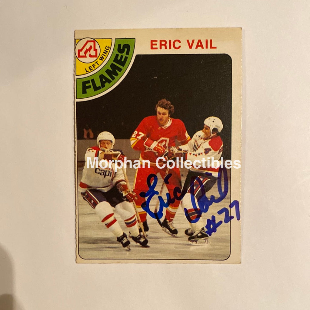 Eric Vail - Autographed Card 1978-79 Opc