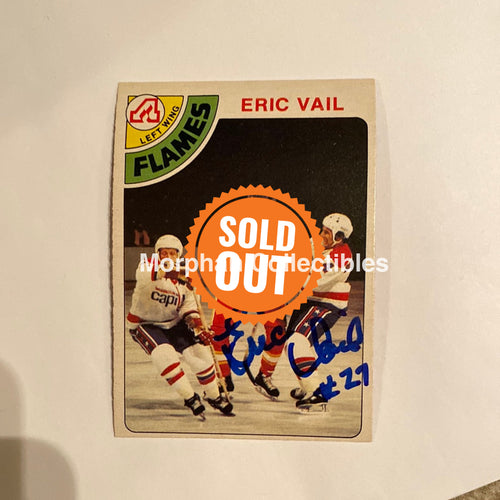 Eric Vail - Autographed Card 1978-79 Opc