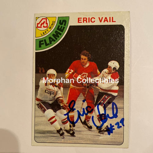 Eric Vail - Autographed Card 1978-79 Topps