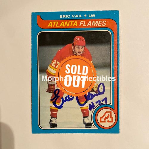 Eric Vail - Autographed Card 1979-80 Opc