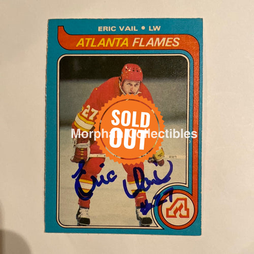 Eric Vail - Autographed Card 1979-80 Opc