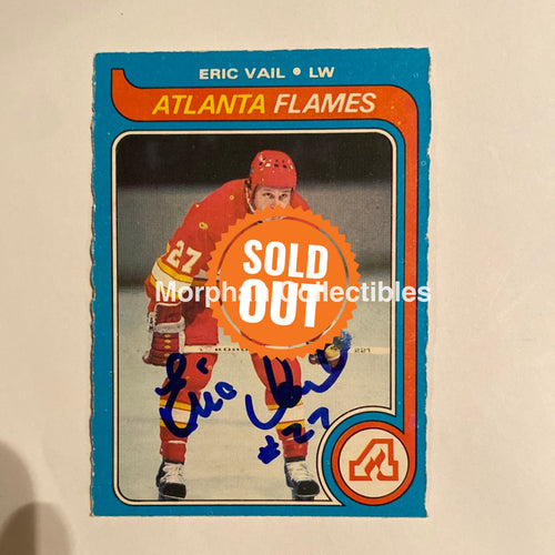 Eric Vail - Autographed Card 1979-80 Opc