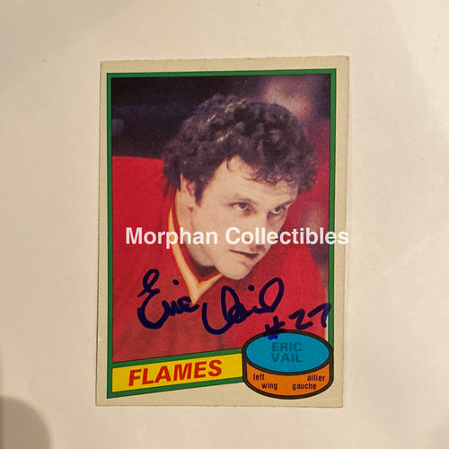 Eric Vail - Autographed Card 1980-81 Opc
