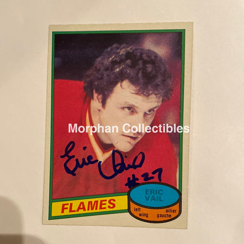 Eric Vail - Autographed Card 1980-81 Opc