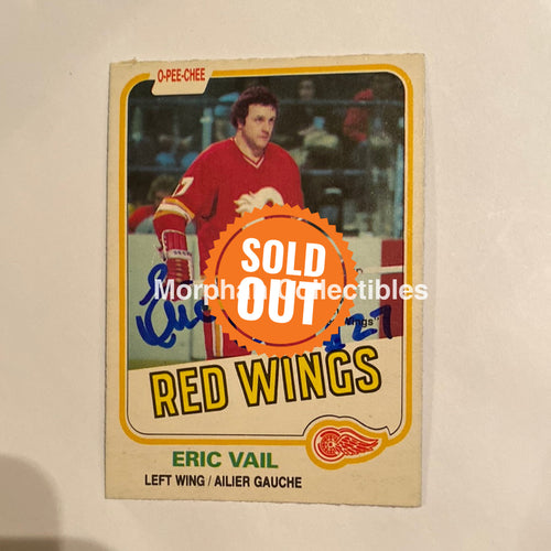 Eric Vail - Autographed Card 1981-82 Opc