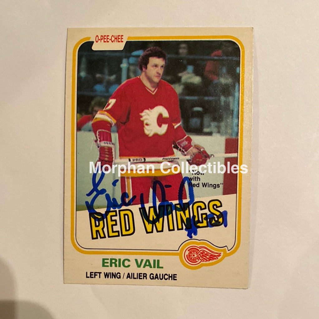 Eric Vail - Autographed Card 1981-82 Opc