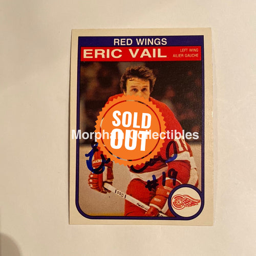 Eric Vail - Autographed Card 1982-83 Opc