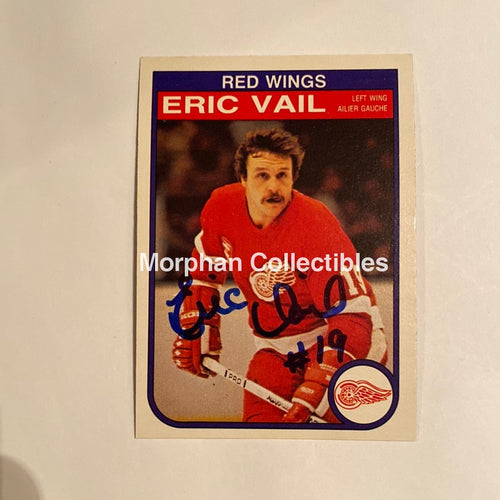 Eric Vail - Autographed Card 1982-83 Opc