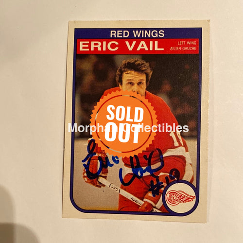 Eric Vail - Autographed Card 1982-83 Opc
