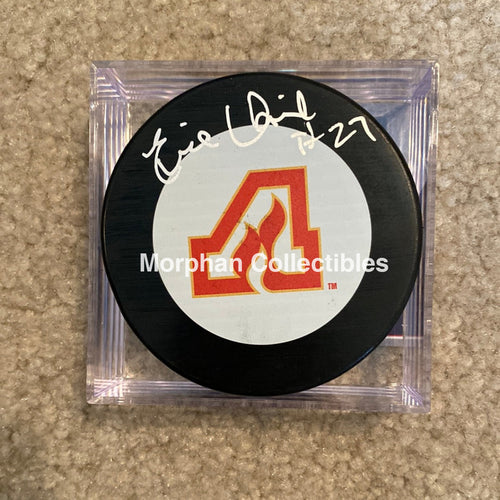 Eric Vail - Autographed Pick Atlanta Flames Puck