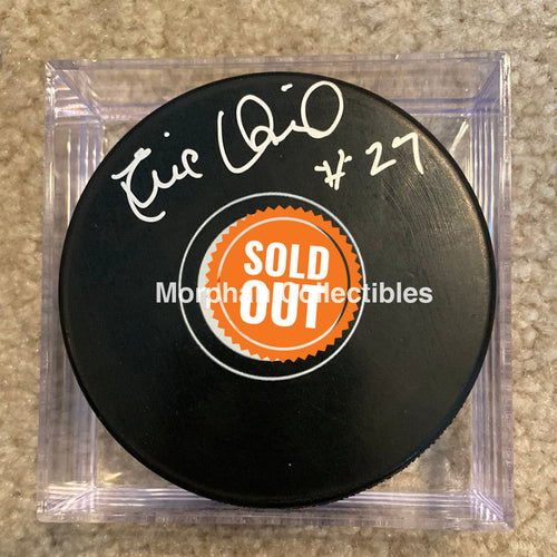 Eric Vail - Autographed Pick Calgary Flames Puck