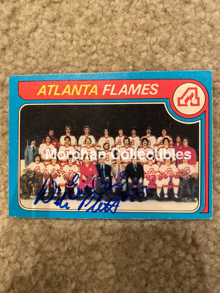 Eric Vail/Willi Plett - Autographed Card 1979-80 Opc Team