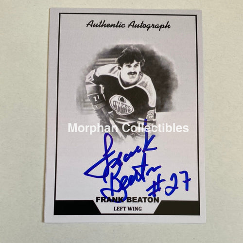 Frank Beaton - Autographed Card Custom