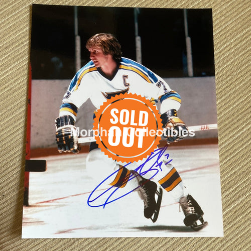Garry Unger - Autographed 8X10 Photo St Louis Blues