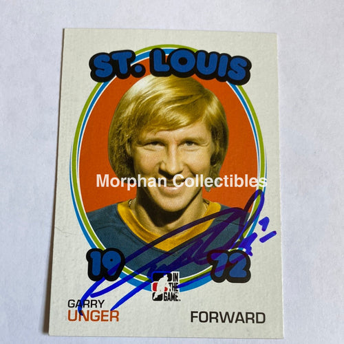 Garry Unger - Autographed Card Itg 1972