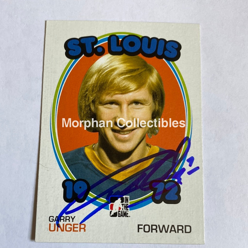 Garry Unger - Autographed Card Itg 1972