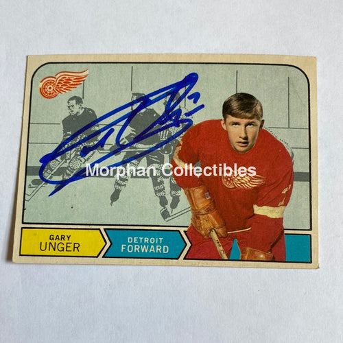Garry Unger - Autographed Card Opc 1968-69