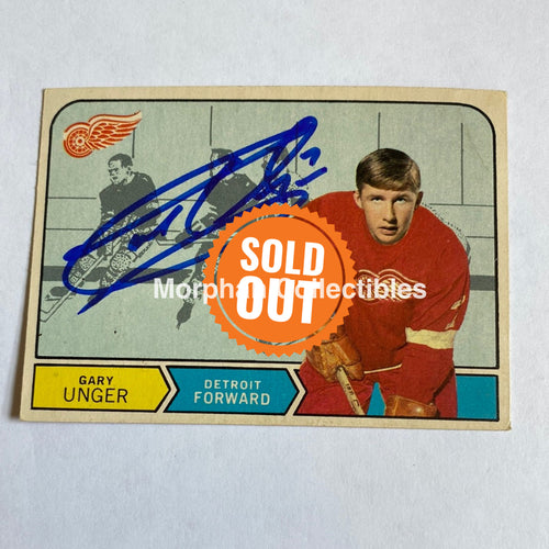 Garry Unger - Autographed Card Opc 1968-69
