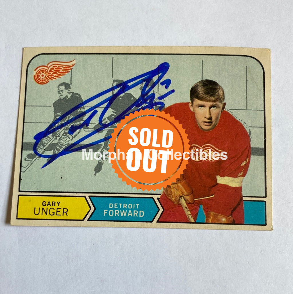 Garry Unger - Autographed Card Opc 1968-69