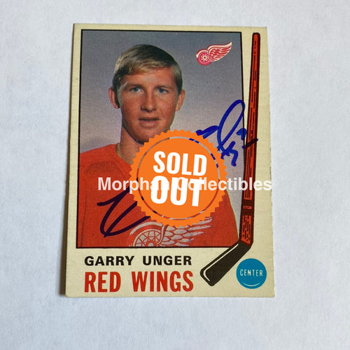 Garry Unger - Autographed Card Opc 1969-70