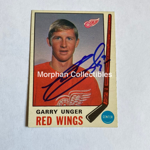 Garry Unger - Autographed Card Opc 1969-70