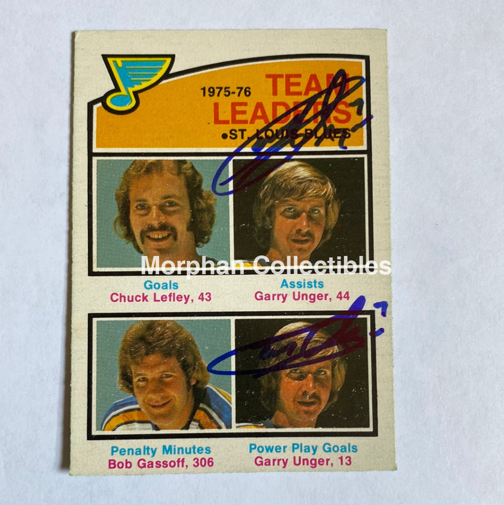 Garry Unger - Autographed Card Opc 1976-77