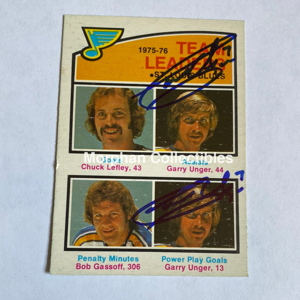 Garry Unger - Autographed Card Opc 1976-77