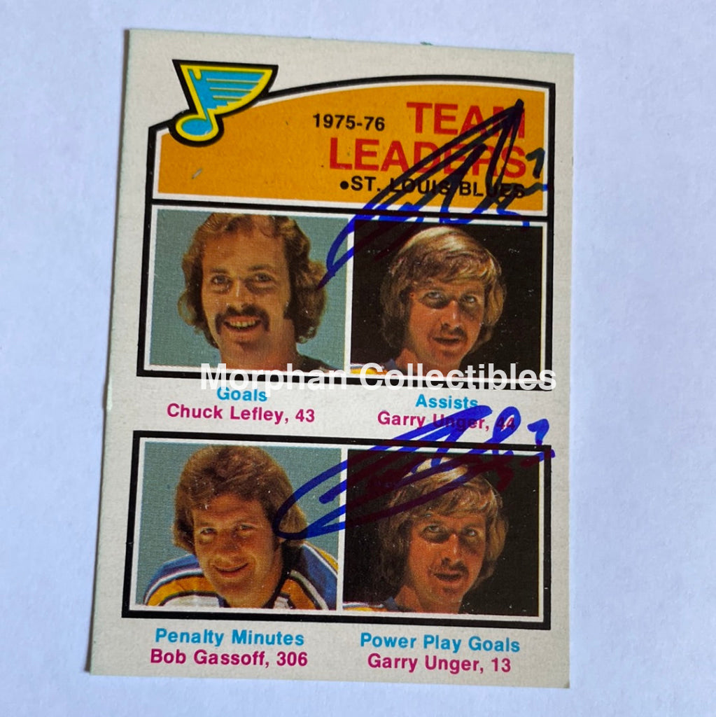 Garry Unger - Autographed Card Opc 1976-77